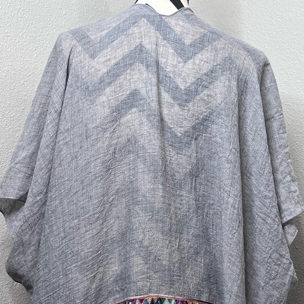 Bohemian Embroidered One Size Open Front Poncho C… - image 8
